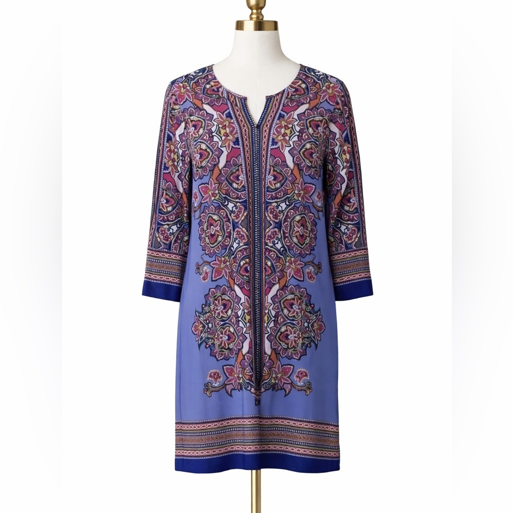 Melissa Paige Bluebill Bon Voyage Shift Dress Small NWT